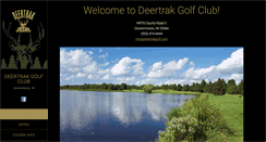Desktop Screenshot of deertrakgolf.com